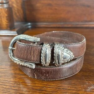 Brighton Distressed Leather Women's Belt Sz Medium